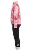 Nike Pink Tie & Dye Fleece Lined Zipped Pullover (Winter)