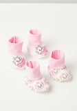 Juniors little Disney Marie bib & booties (set of 4)