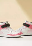 Max pink & white colorblock high shoes