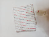 Juniors all over text printed blanket