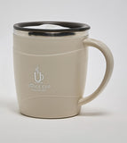 R&B beige Insulated Office Mug with lid