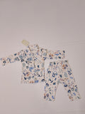 Juniors flower & bunny printed shirt & pyjama set (set of 2)