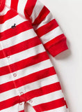 Juniors red & white lines fleece sleepsuit (Winter)