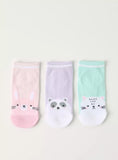 Juniors printed multi socks (pack of 3)