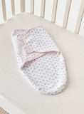 Hudson Swaddle wrap polka dots all over floral print (set of 3)