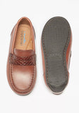 Mister Duchini brown textured loafer (box packaging)