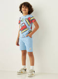 Juniors colorful excavator printed tshirt (Summer)