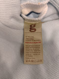 Giggles blue colorblock openfeet sleepsuit (Thick cotton) (Winter)