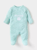Juniors I Love Mummy Embroidered Sleepsuit