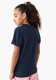 Juniors navy girls polo tshirt (Summer)