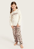 Juniors fashionably late fleece shirt & Pyjama set (set of 2) (Winter)