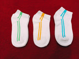 Juniors striped ankle socks(set of 3)