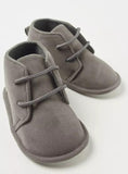 Juniors grey boys lace up infant shoes