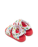 R&B red vehicle sandals