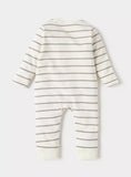 Juniors sheep applique stripped openfeet sleepsuit (Winter)