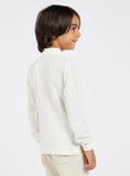 Juniors white Fullsleeves polo tshirt