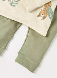 Juniors safari time printed shirt & pyjama set (set of 2)