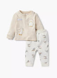 Juniors Penguin embroidered shirt & Pyjama set, (set of 2)