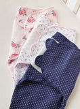 Hudson Swaddle wrap polka dots all over floral print (set of 3)