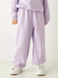 Juniors Solid Lilac Shirt & Jog Pants (Set Of 2) (winter)