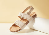 Max solid beige sandals