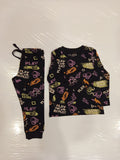 Juniors black gamer shirt & Pyjama set (set of 2)