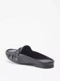 FloraBella ladies black back open leather loafers (box packaging)