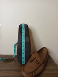 Mister duchini men's brown loafers with tassels