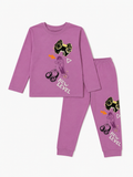 Juniors purple gamer shirt & Jog set (set of 2)