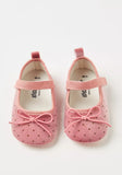 Giggles polka dot infant shoes