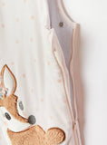 Juniors Deer Applique Polka Dot Print Sleeping Bag