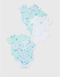 Matalan floral print bodysuits (pack of 5)