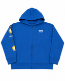 Vans off the wall blue fleece lined hoodie (winter)