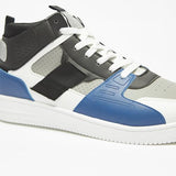 LBL blue & black colorblock high shoes (box packaging)