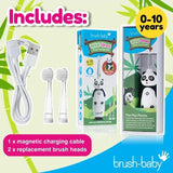 Brush Baby WildOnes Panda Kids Electric Rechargeable Toothbrush