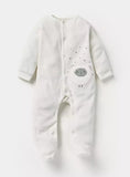 Juniors light sheep embroidered fleece sleepsuit (winter)