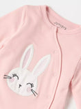 Juniors pink bunny padded sleepsuit (Winter)