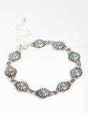 Lovisa silver turquoise choker (Jewellery)