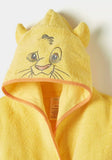 Juniors lion embroidered kids towel bathrobe