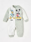 Juniors best friends colorblock openfeet sleepsuit