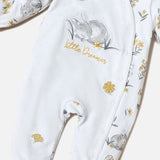 Juniors little dreamer white sleepsuit