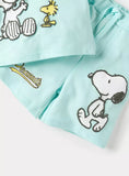 Juniors snoopy printed shirt & shorts set (set of 2)