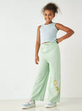 Tinkerbell green flared pants