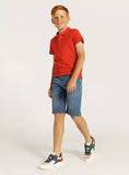 Juniors red boys polo tshirt (Summer)
