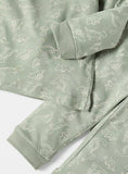 Juniors Green All Over Dino Printed Shirt & Pyjama Set (Set Of 2)
