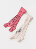 Disney Mickey and friends pink tights mix season (set of 2)