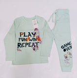 Juniors Play fun with repeat shirt & Pyjama set (set of 2)