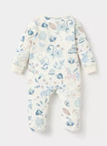 Juniors all over printed frill sleepsuit