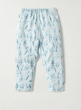 Juniors blue leafy shirt & pyjama set (set of 2)