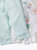 Giggles girls floral shirt & pyjama set (set of 2)